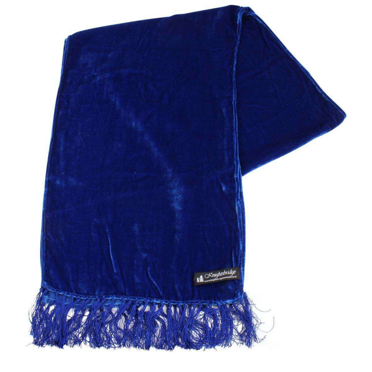 Knightsbridge Neckwear Velvet Scarf - Royal Blue