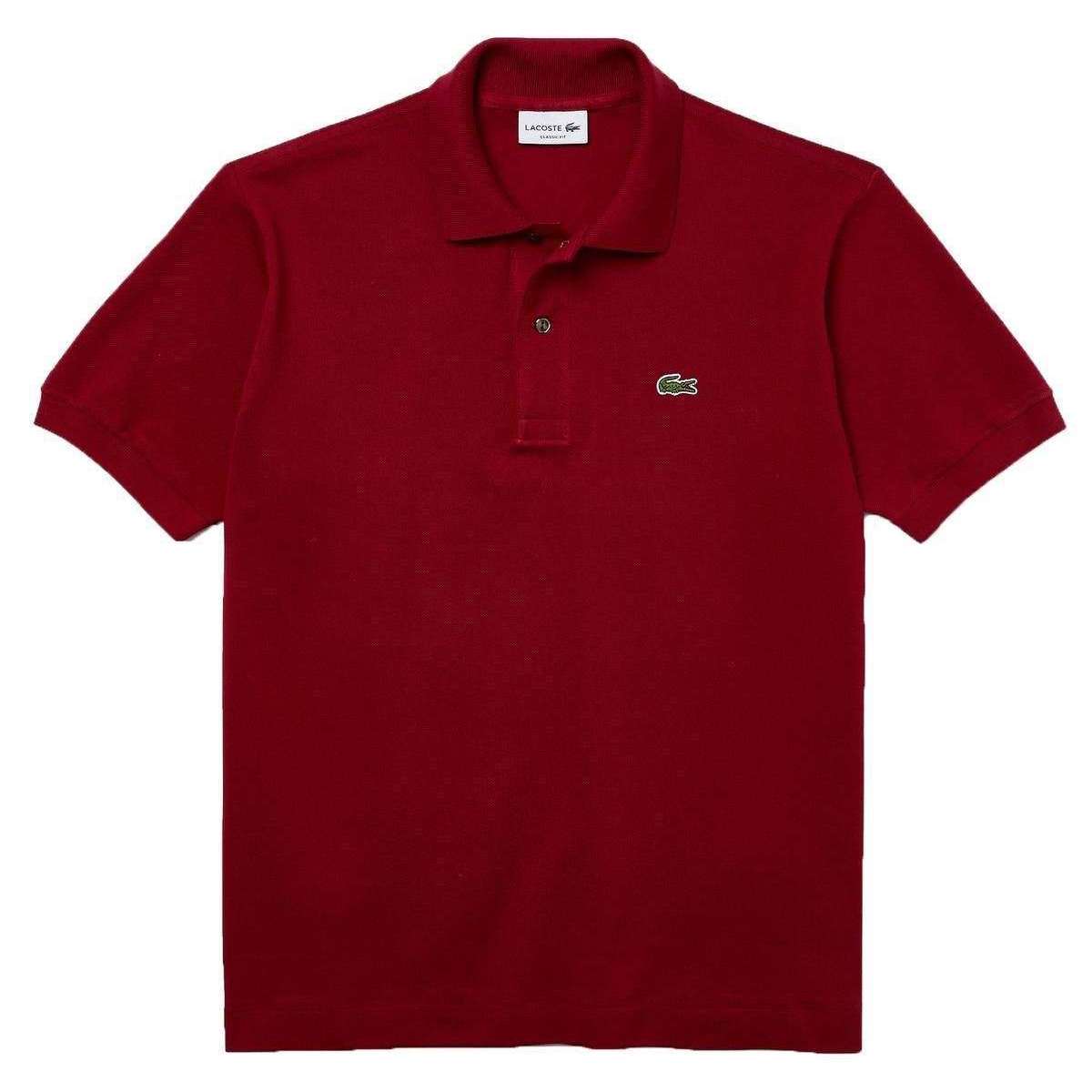 Lacoste Classic Pique Polo Shirt - Bordeaux Burgundy