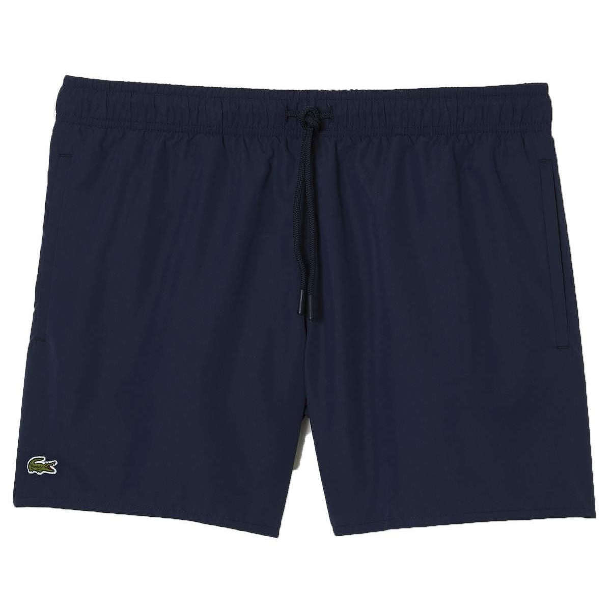 Lacoste Light Quick Dry Swim Shorts - Navy Blue/Green