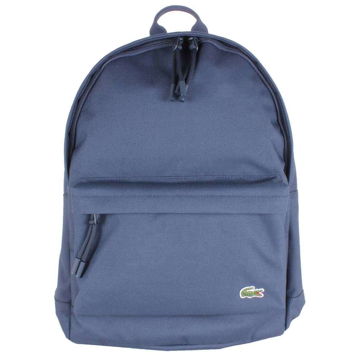 lacoste neocroc canvas backpack - marine navy