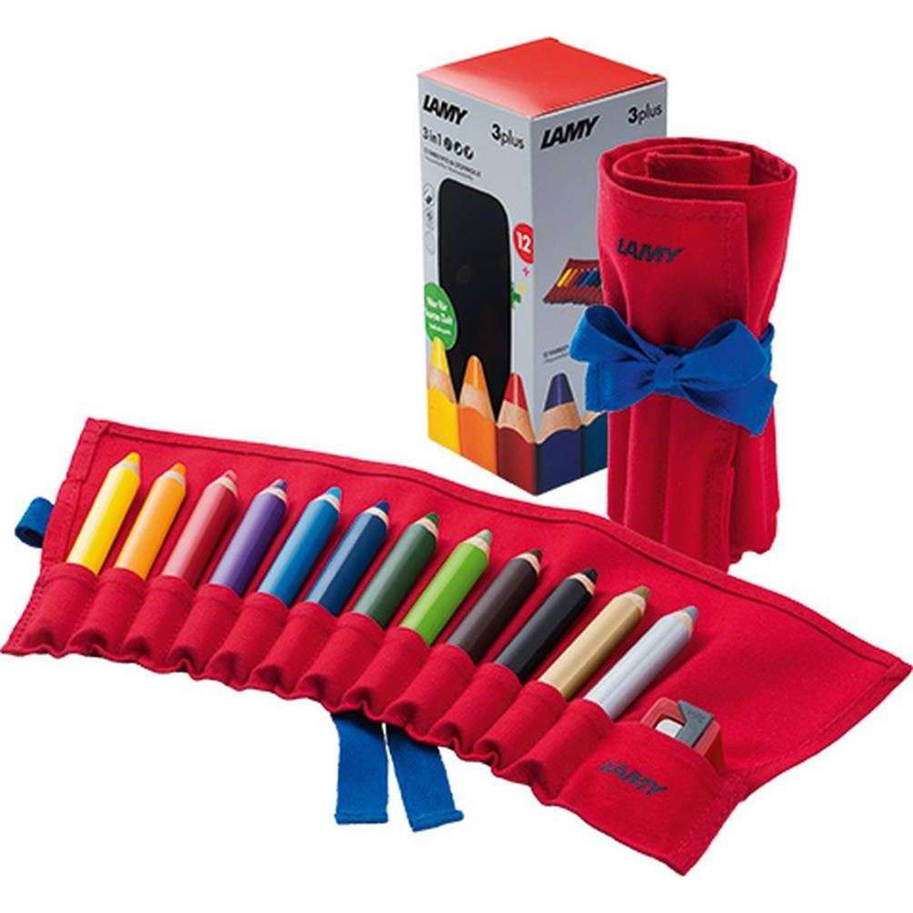 Lamy 3Plus Cloth Roll Coloured Pencils - Multi-colour