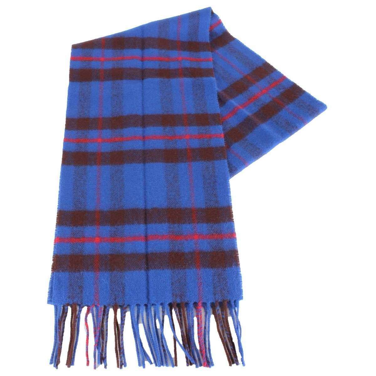 Locharron of Scotland Bowhill Elliot Modern Lambswool Scarf - Blue