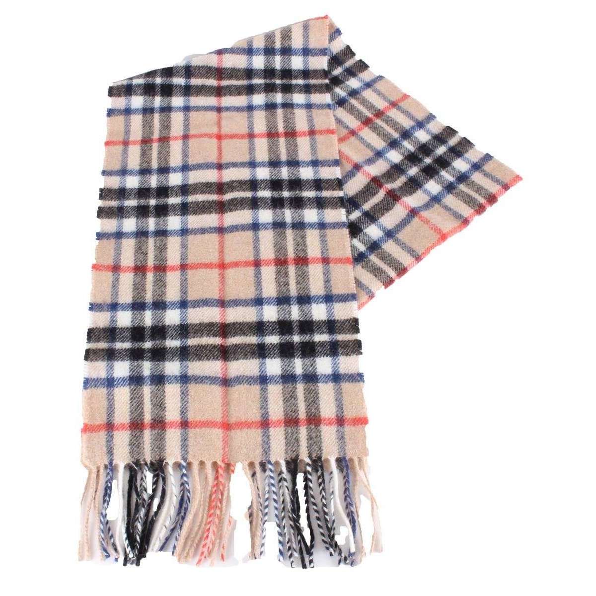 Locharron of Scotland Bowhill Thompson Lambswool Scarf - Camel