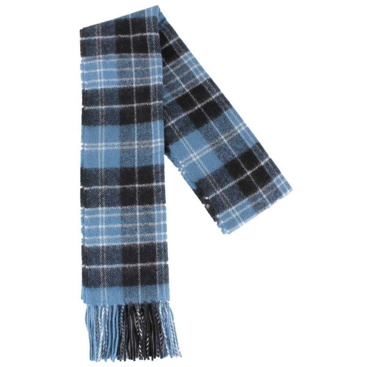 Locharron of Scotland Clark Ancient Lambswool Scarf - Blue/Navy/White