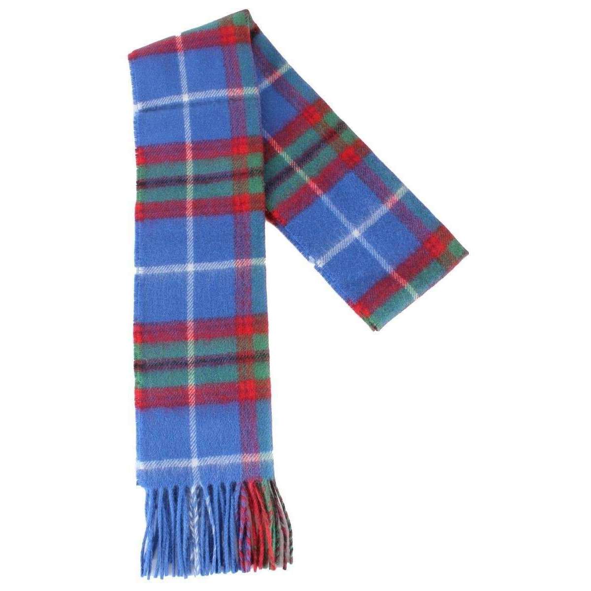 Locharron of Scotland Edinburgh Lambswool Scarf - Blue/Green/Red