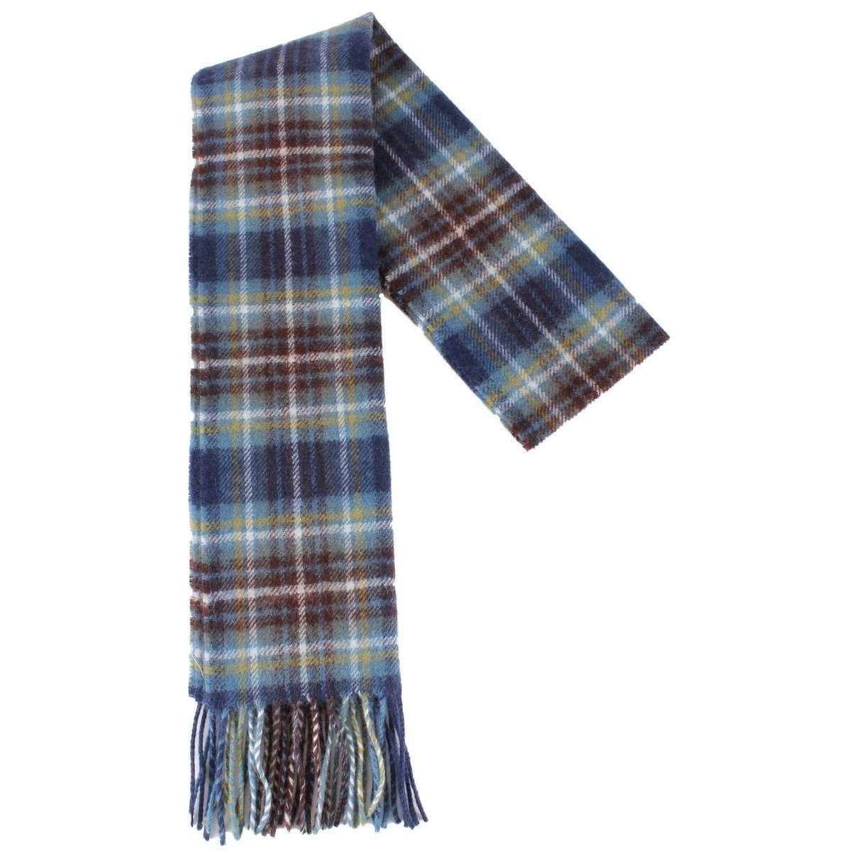 Locharron of Scotland Holyrood Modern Lambswool Scarf - Blue/Navy/White