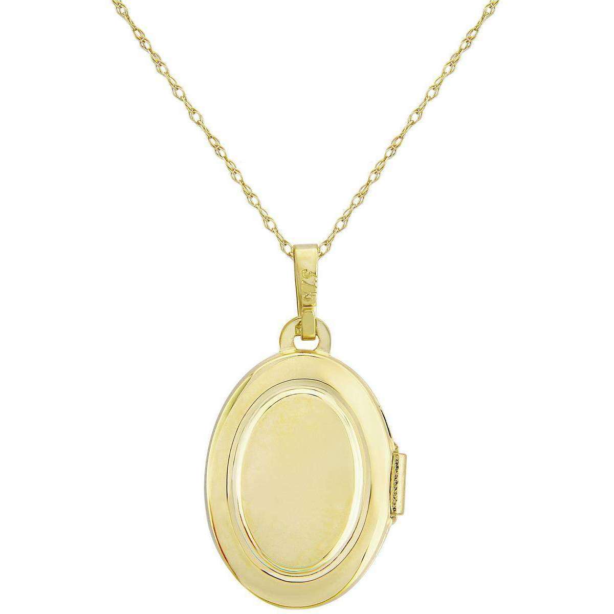 Mark Milton Oval Locket Pendant - Yellow Gold