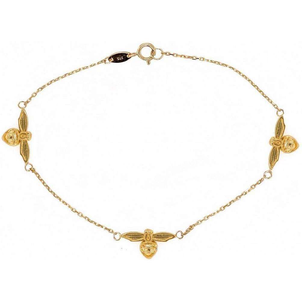 Mark Milton Three Bee Bracelet - Gold