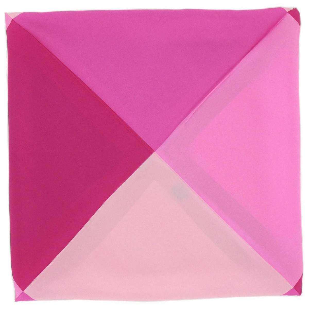 Michelsons of London Four Way Silk Handkerchief - Fuchsia