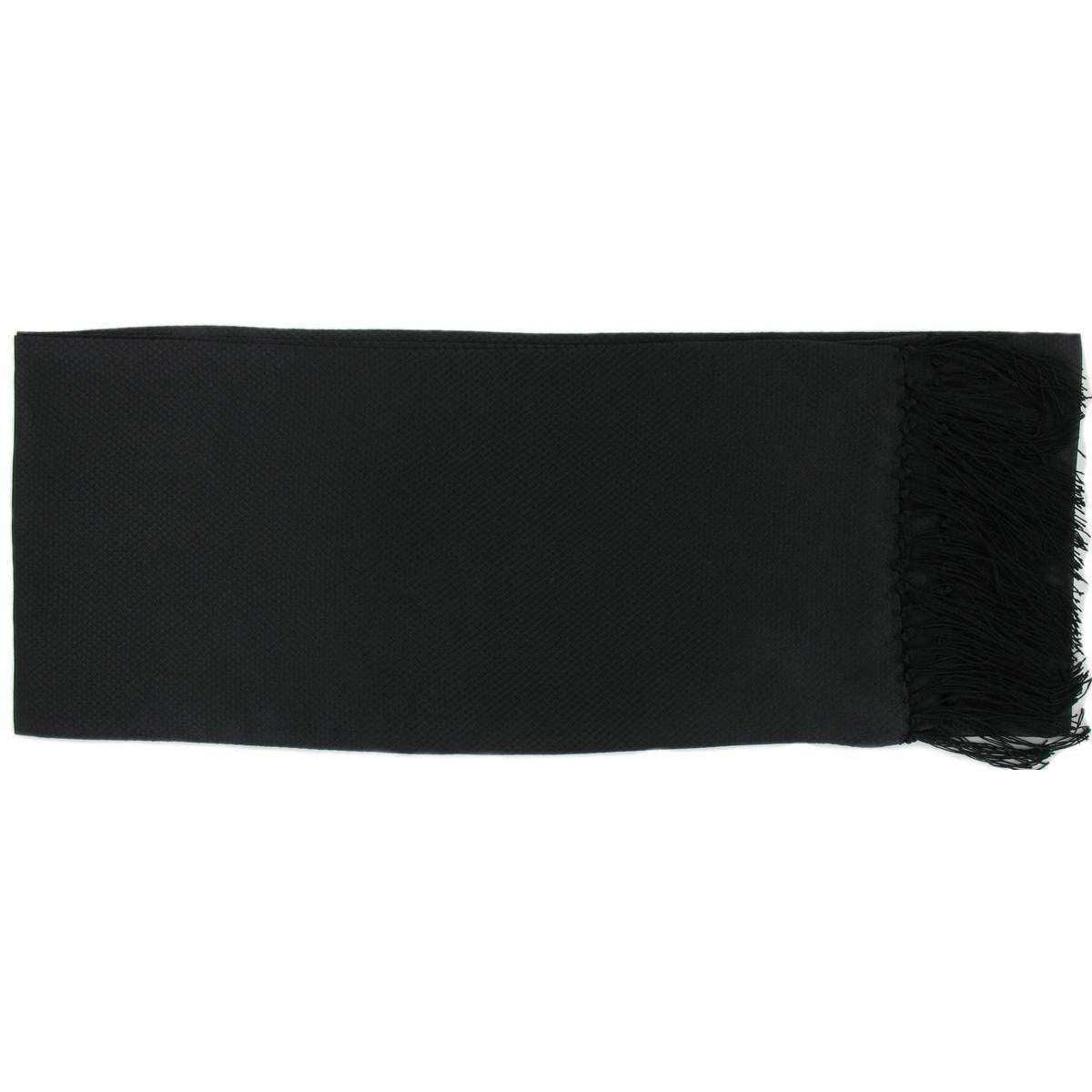 Michelsons of London Narrow Dress Silk Scarf - Black