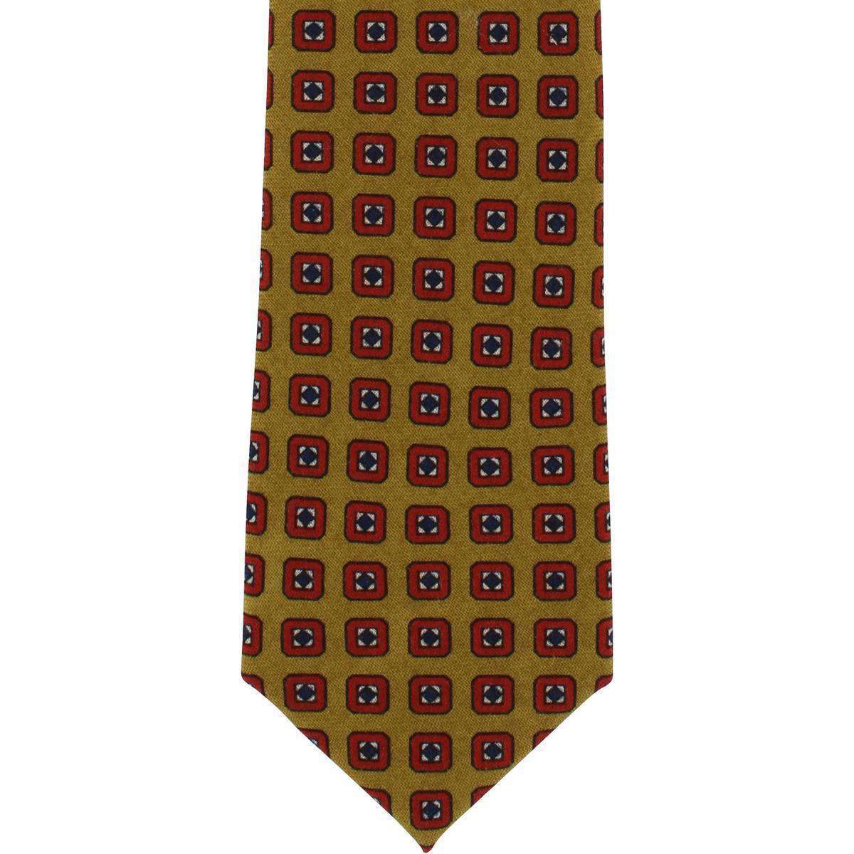 Michelsons of London Neat Wool Tie - Mustard