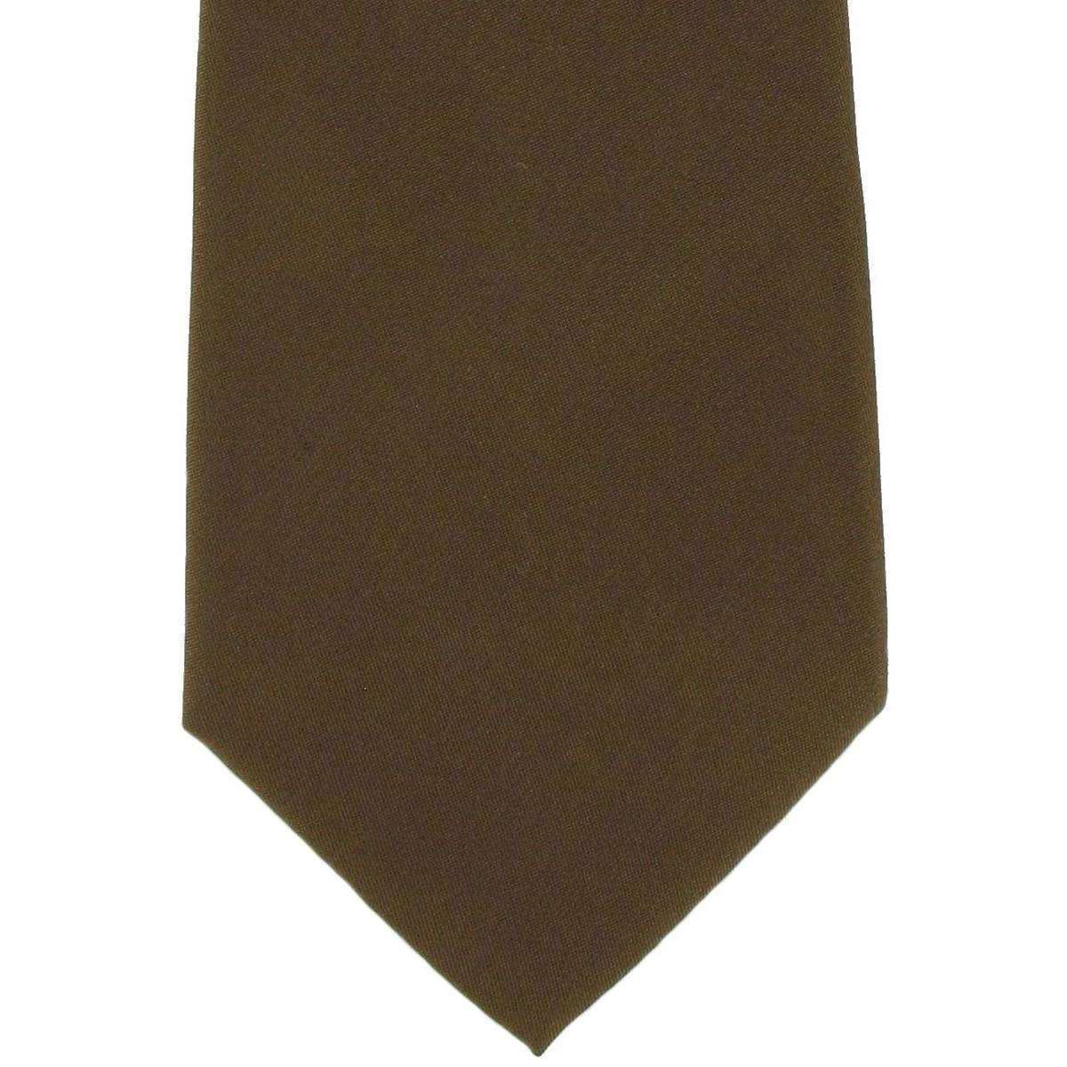 Michelsons of London Plain Silk Tie - Tan