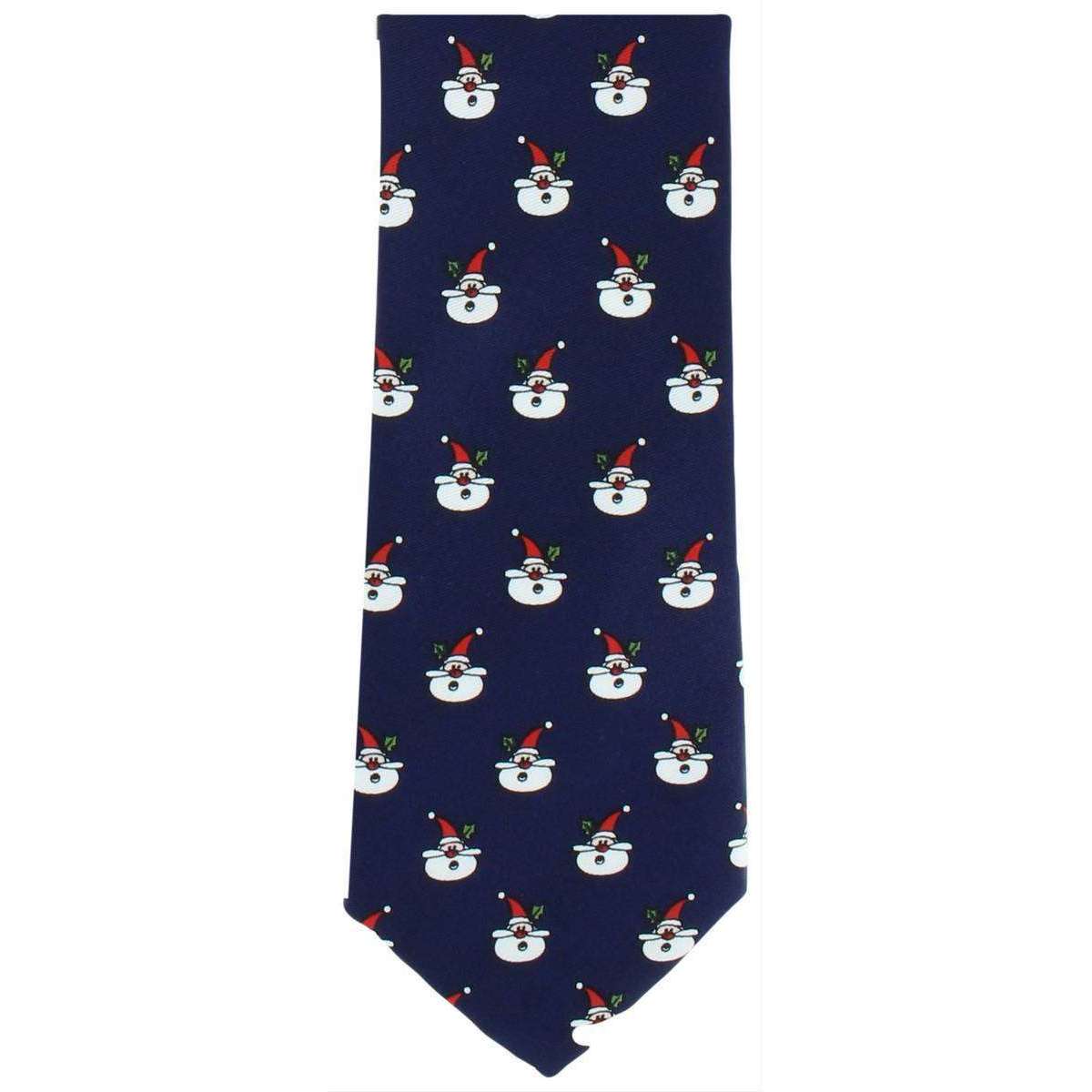 Michelsons of London Santa Claus Polyester Tie - Navy