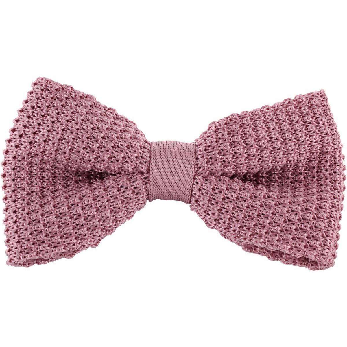 Michelsons of London Silk Knitted Bow Tie - Pink