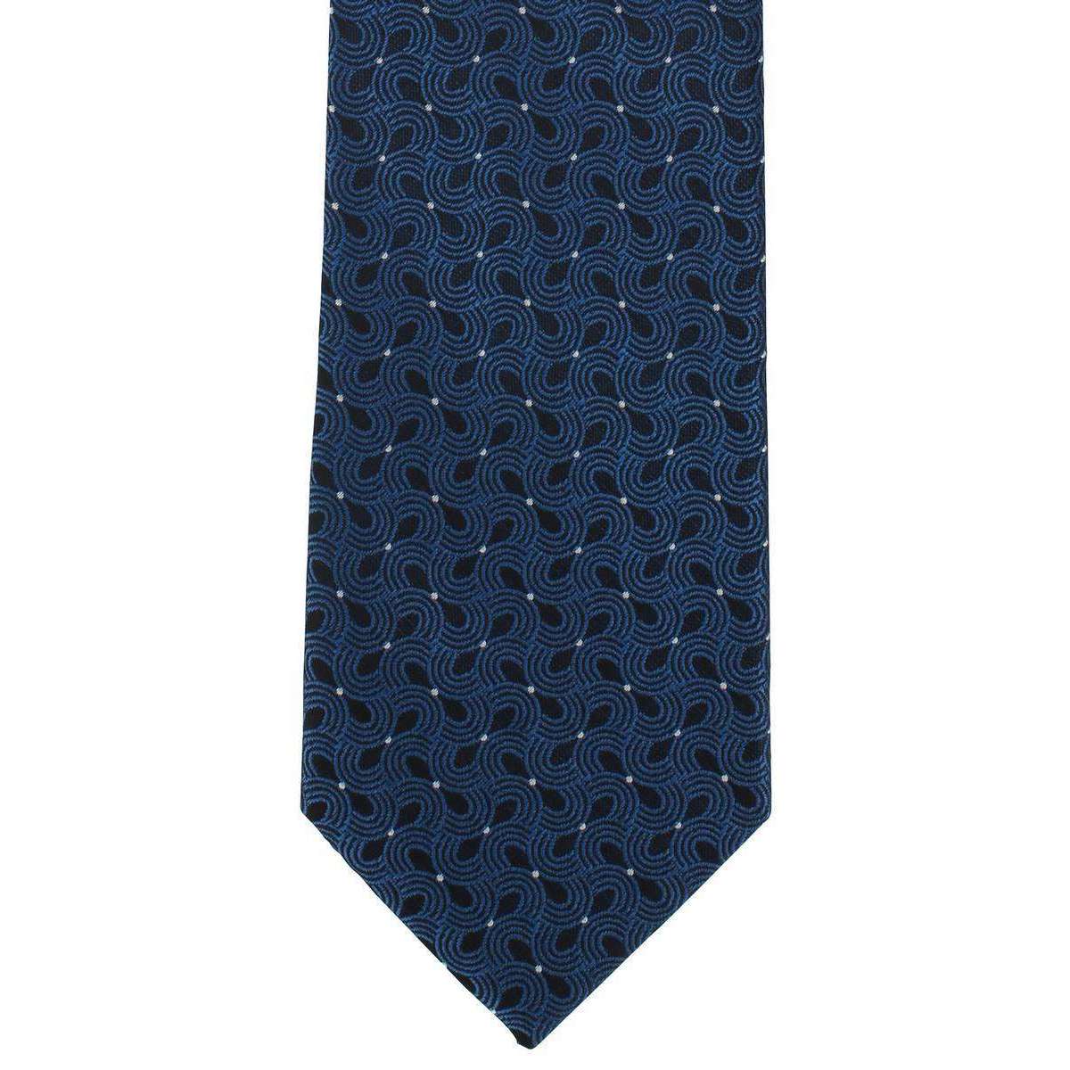 Michelsons of London Wave Design Polyester Tie - Teal