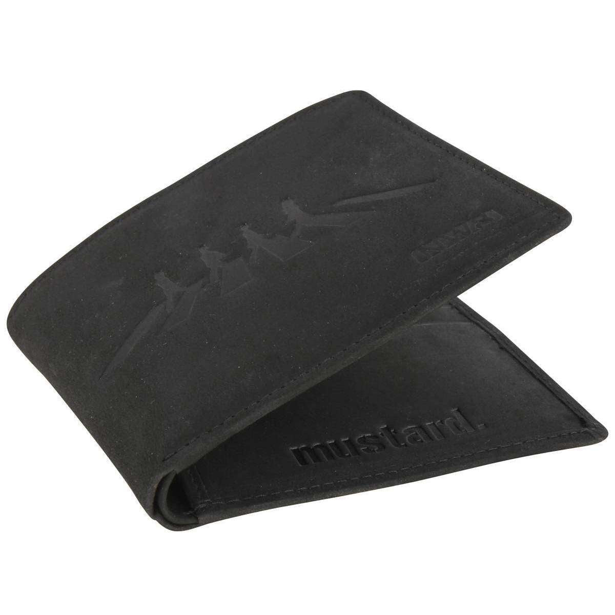 Mustard Abbey Road Wallet - Black