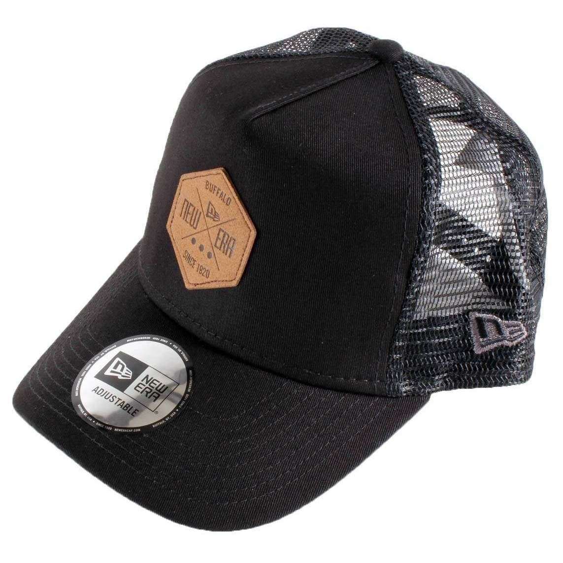 New Era 9FORTY Heritage Patch Trucker Cap - Black/Brown