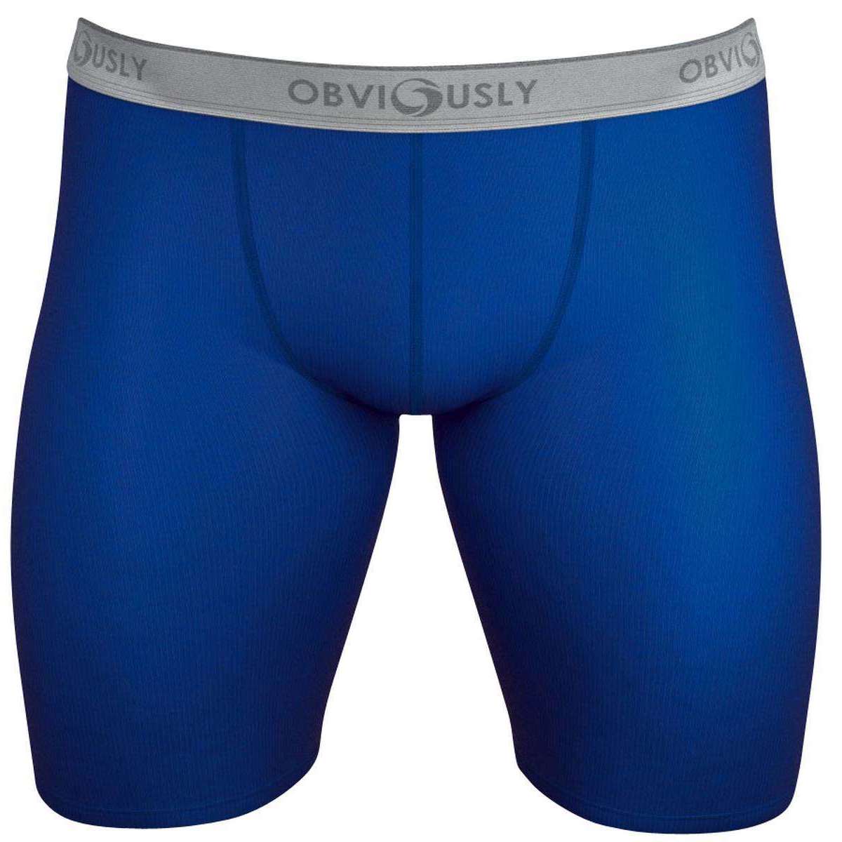 Obviously Classic Boxer Briefs 9 Inch Leg - Blue
