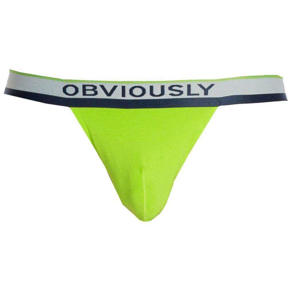 Obviously PrimeMan AnatoMAX Bikini Brief - Lime Green