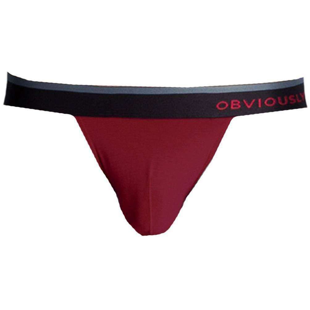 Obviously PrimeMan AnatoMAX Thong - Maroon Burgundy