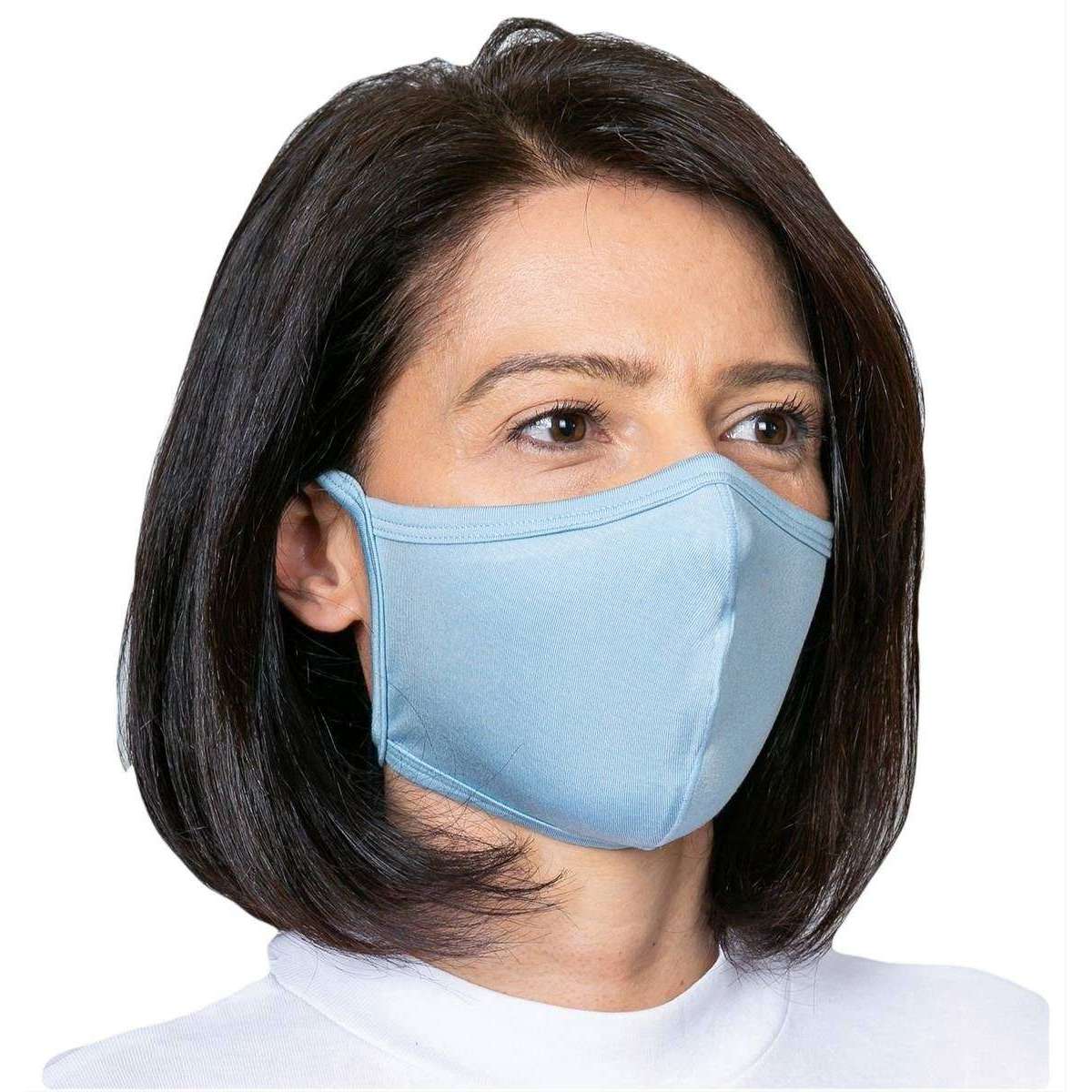 Obviously Tie Face Mask - Light Blue