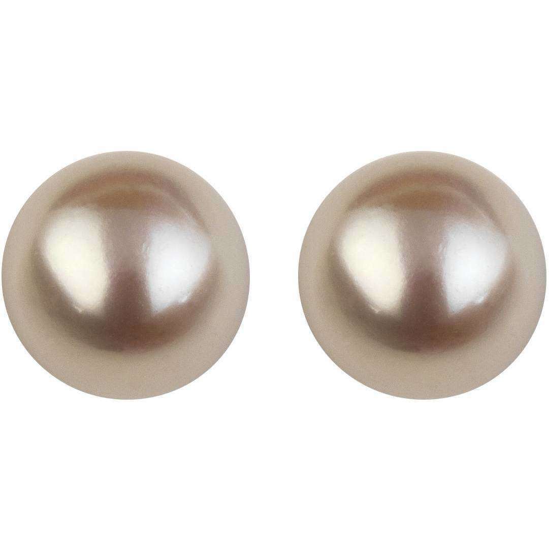 Orton West 11mm Freshwater Pearl Stud Earrings - White