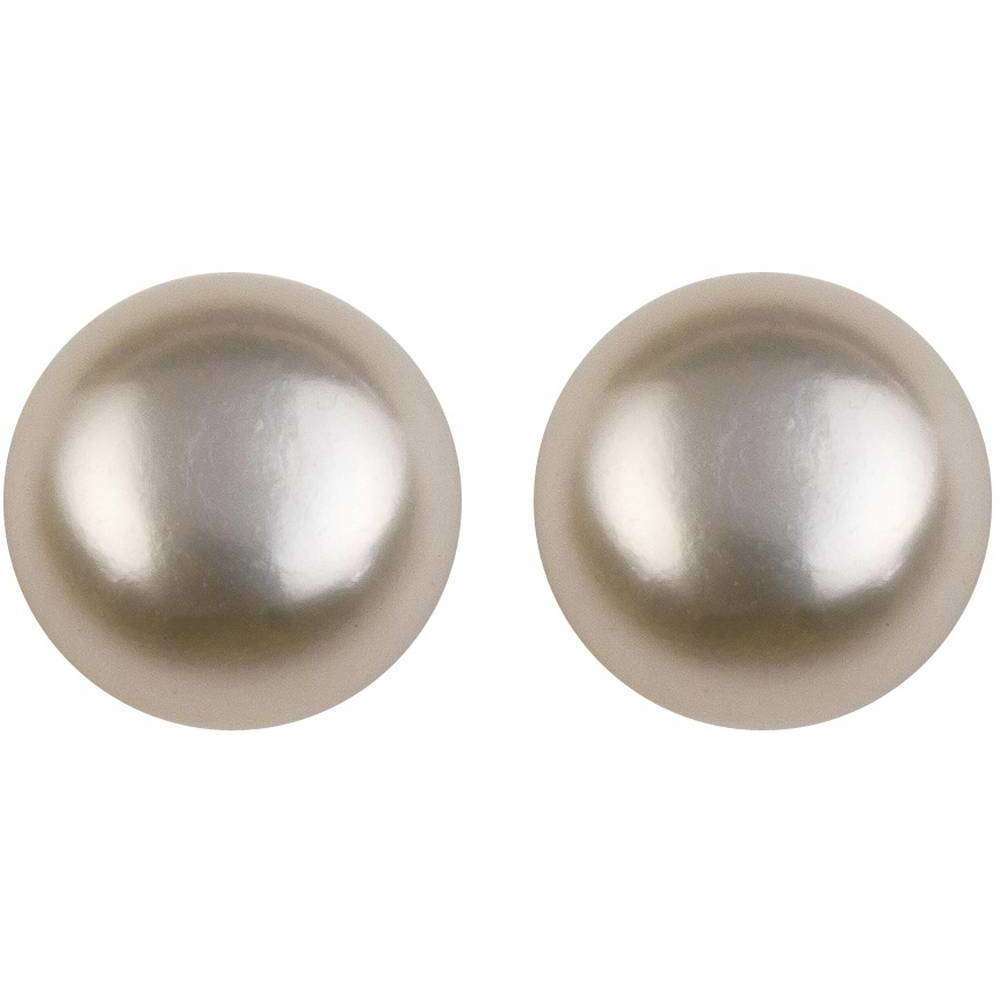 Orton West 9mm Freshwater Pearl Stud Earrings - White