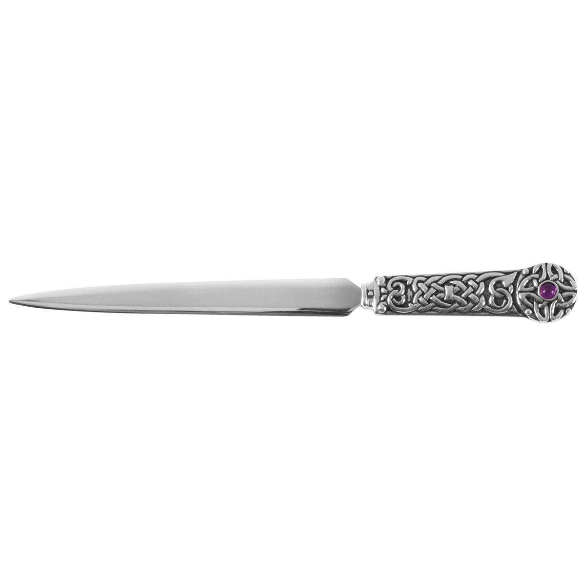 Orton West Celtic Letter Opener - Silver/Black