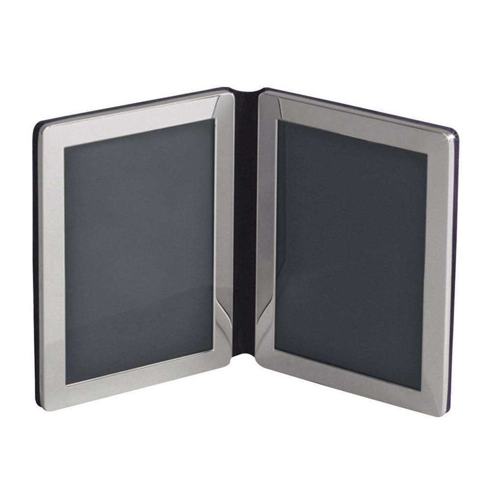 Orton West Double Photo Frame 6x4 - Silver