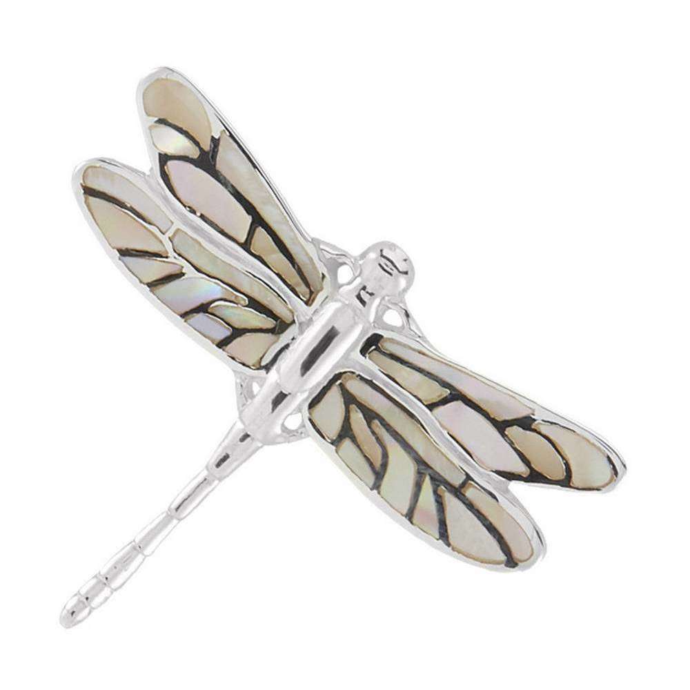 Orton West Dragonfly Brooch - Silver