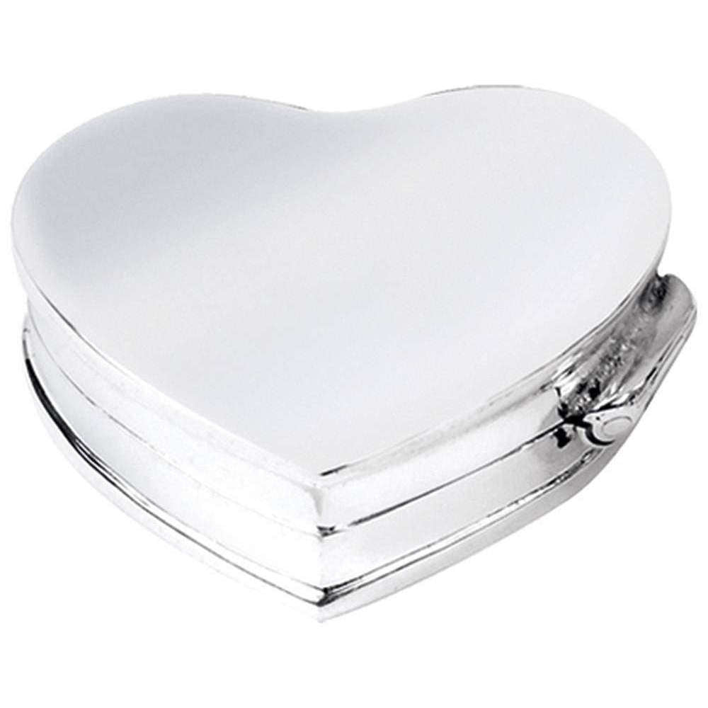 Orton West Heart Shaped Pill box - Silver