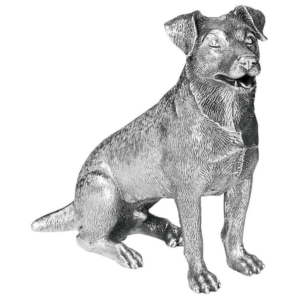 Orton West Jack Russel Ornament - Silver