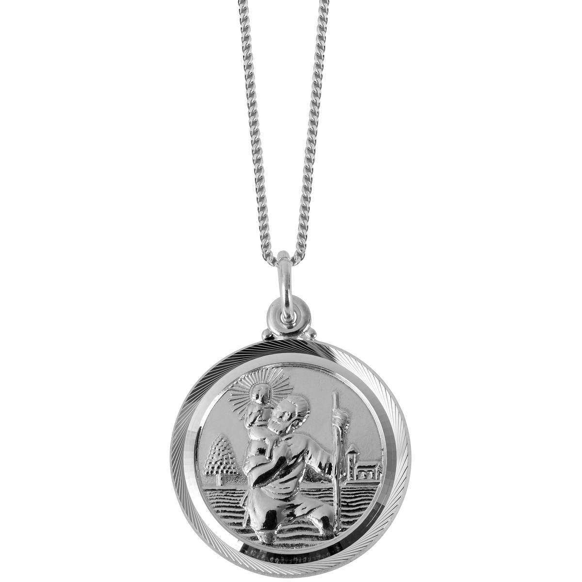 Orton West St Christopher Pendant - Silver