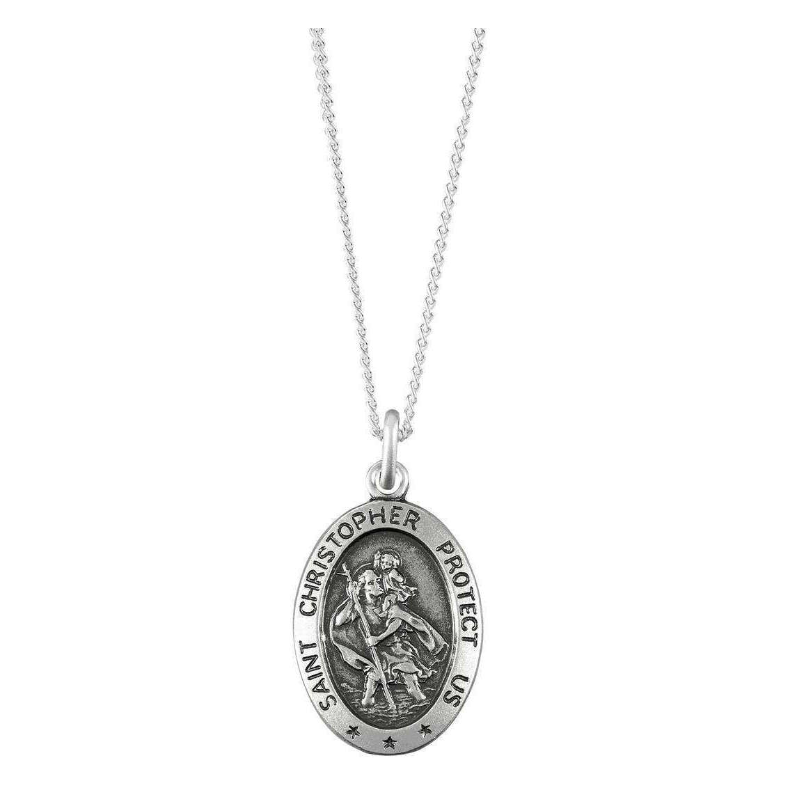 Orton West St Christopher Pendant - Silver