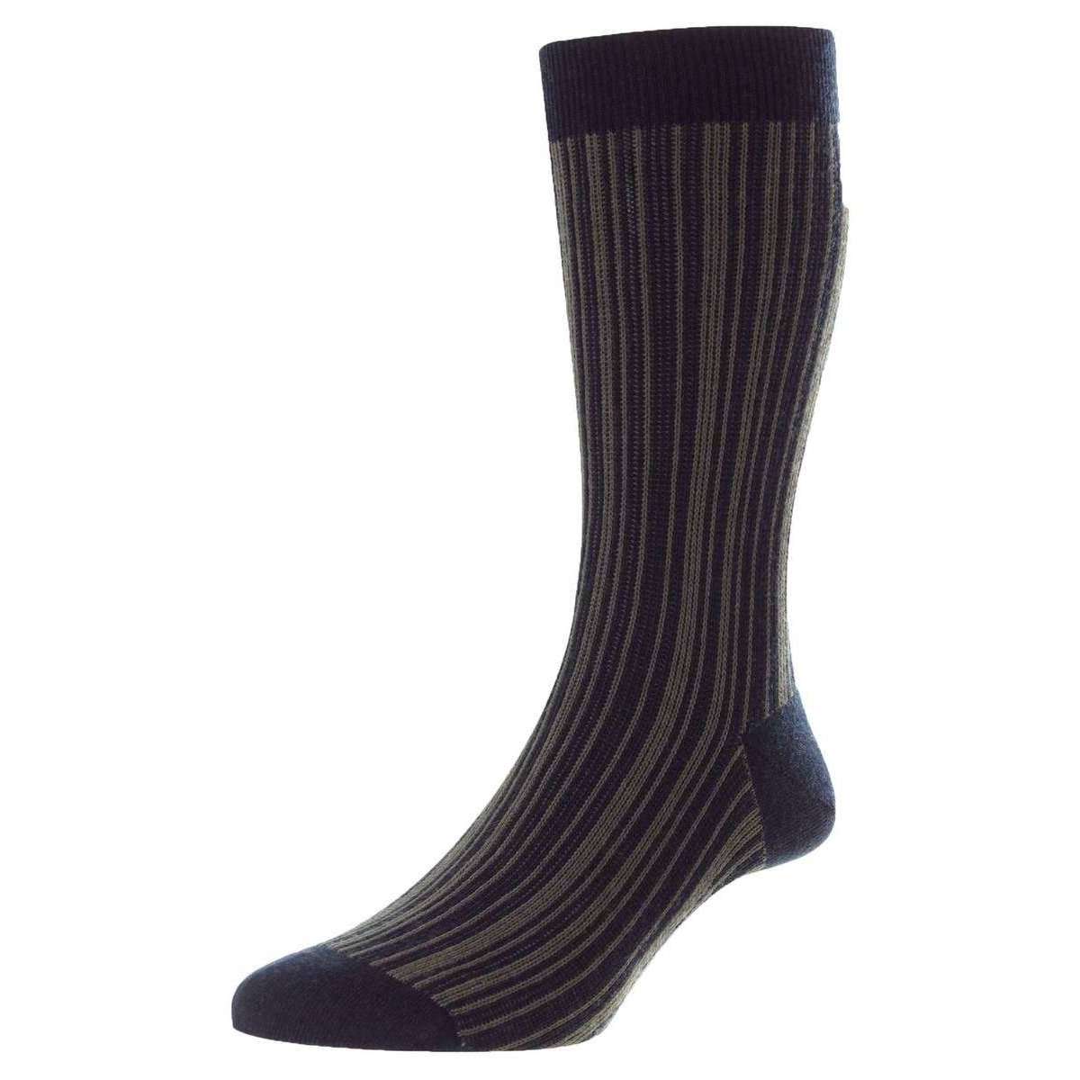 Pantherella Marsden Merino Wool Socks - Navy