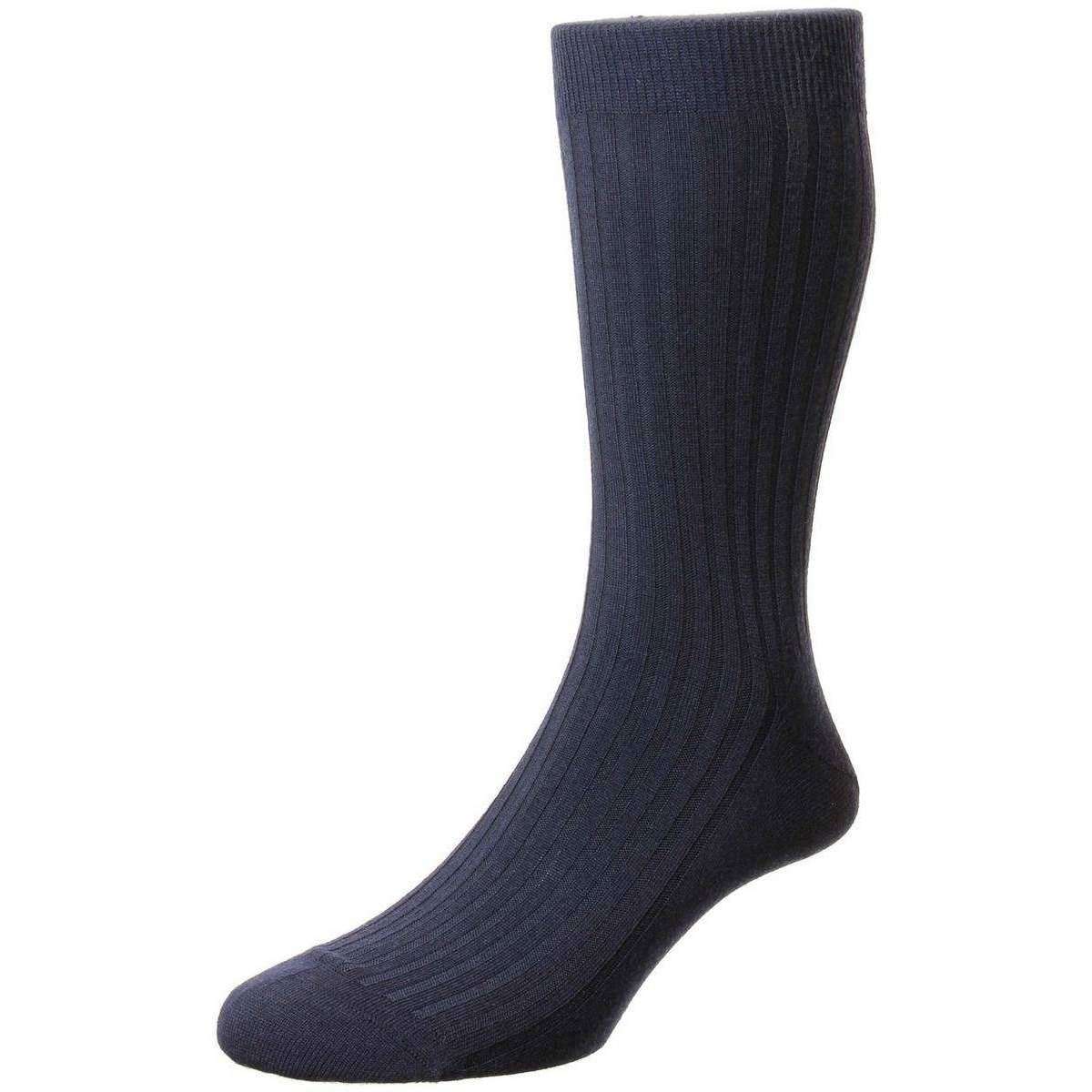 Pantherella Rutherford Merino Royale Socks - Navy