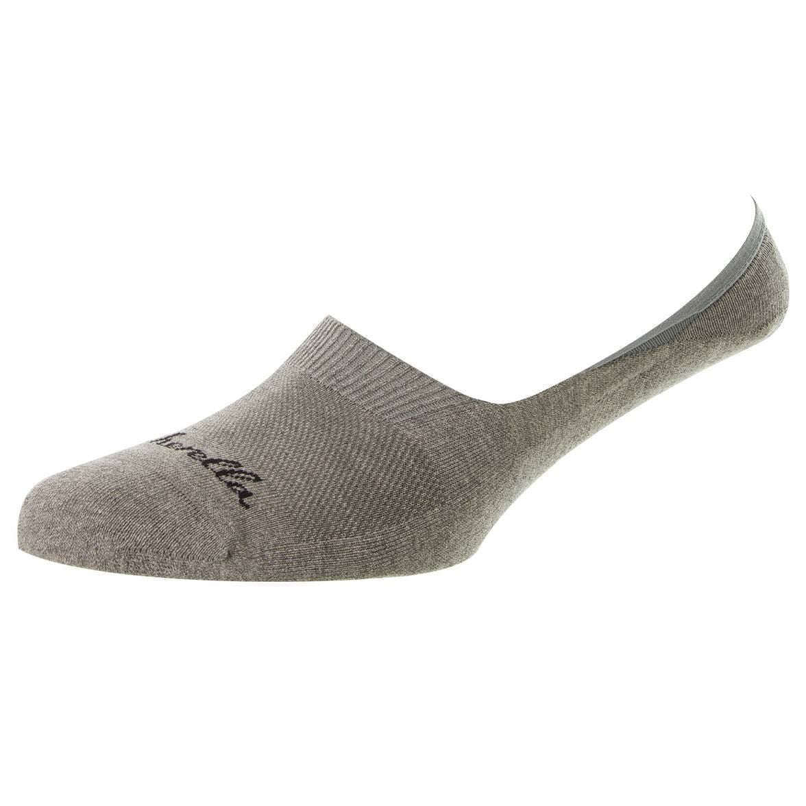 Pantherella Stride Invisible Cushion Sole Socks - Light Grey Mix