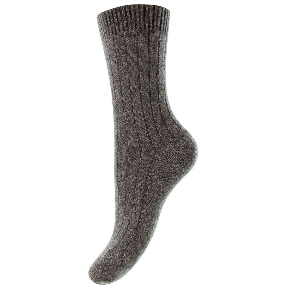 Pantherella Tabitha Cashmere Socks - Charcoal Chine