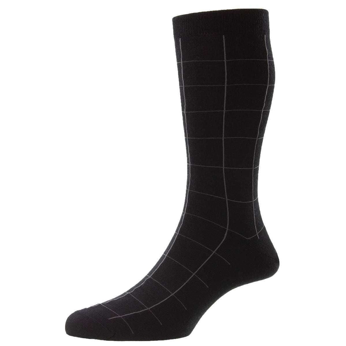 Pantherella Westleigh Merino Wool Socks - Black
