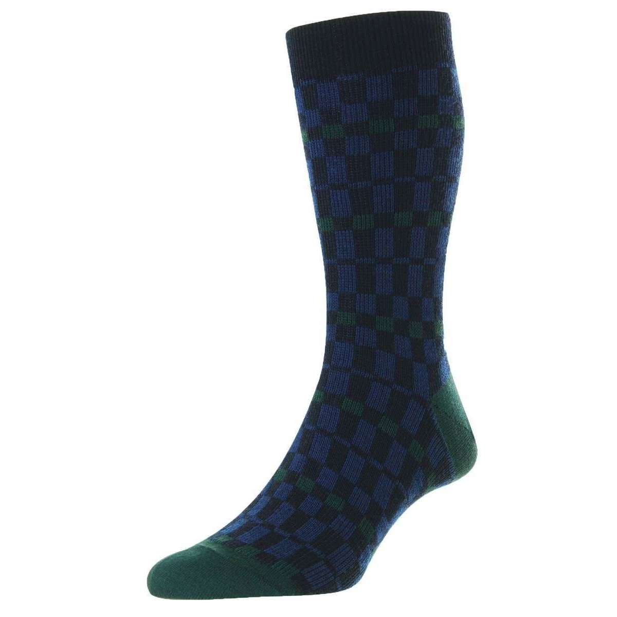 Pantherella Wetton Merino Wool Socks - Navy