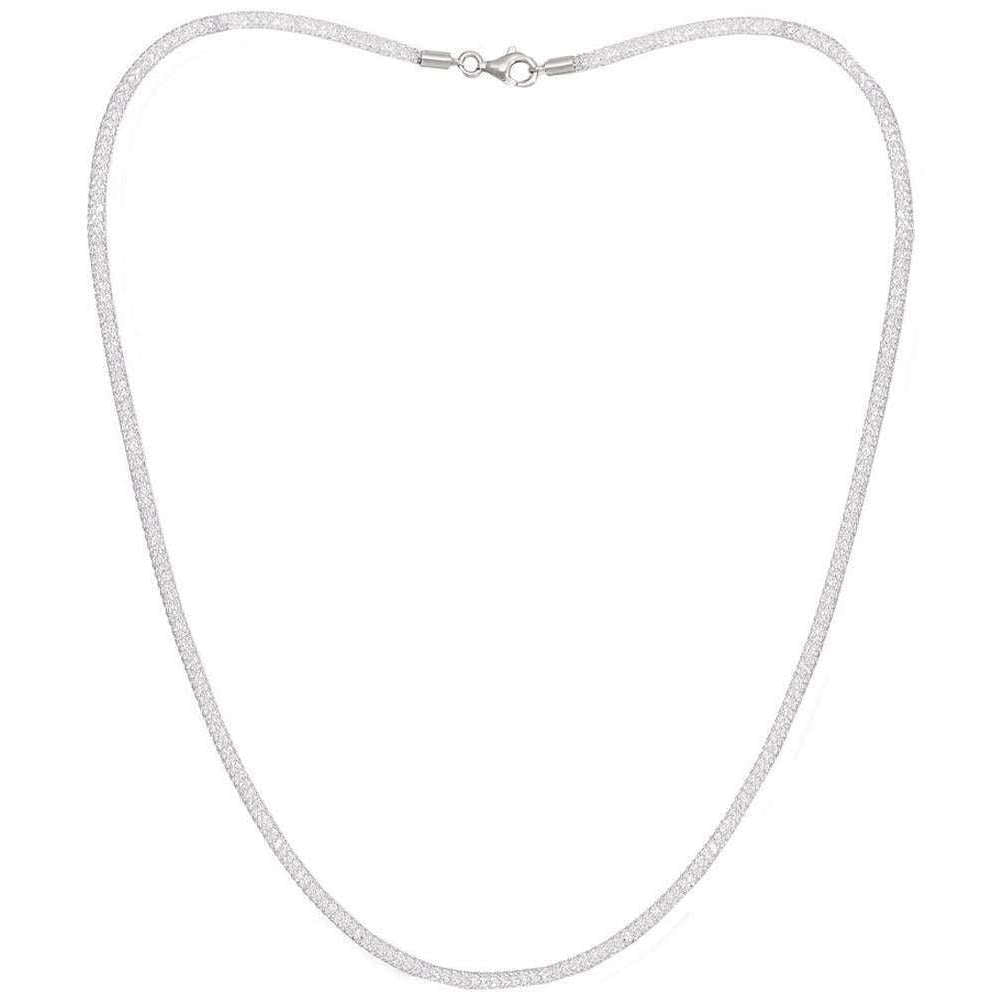 Pearls of the Orient Credo Mesh Collar Necklace - Silver