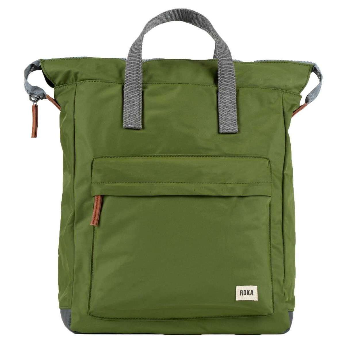 Roka Bantry B Large Sustainable Nylon Backpack - Avocado Green