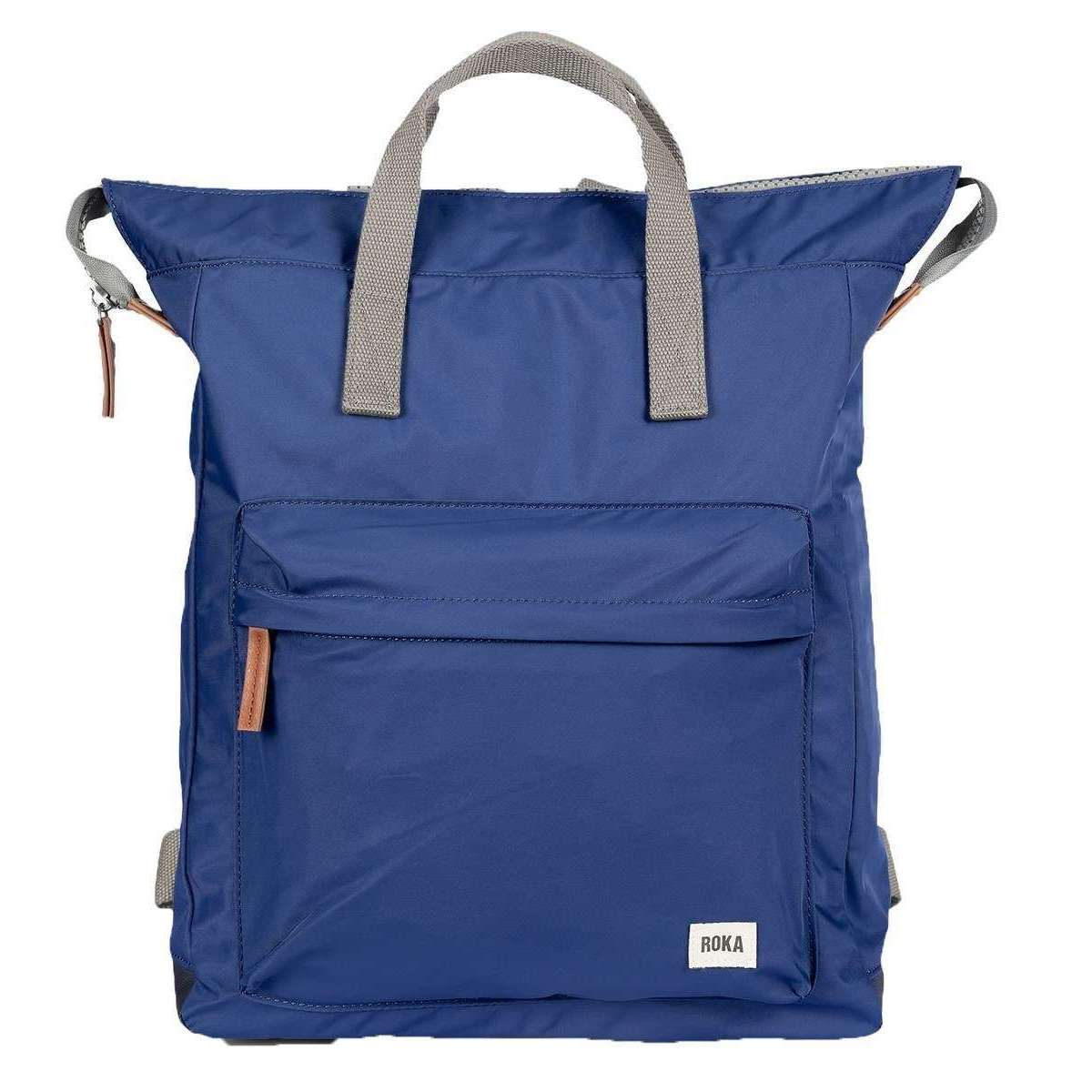 Roka Bantry B Large Sustainable Nylon Backpack - Burnt Blue