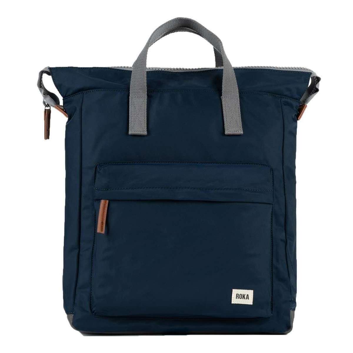 Roka Bantry B Large Sustainable Nylon Backpack - Midnight Blue