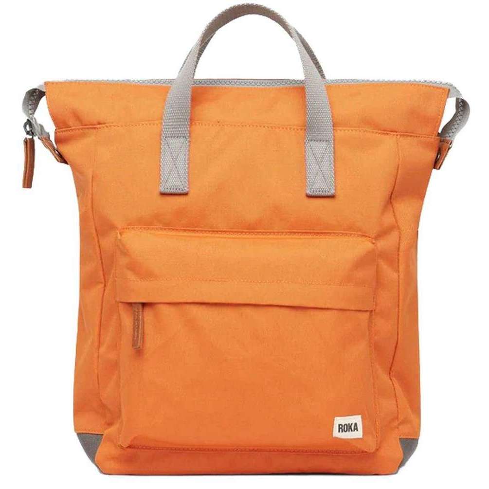 Roka Bantry B Medium Sustainable Canvas Backpack - Atomic Orange