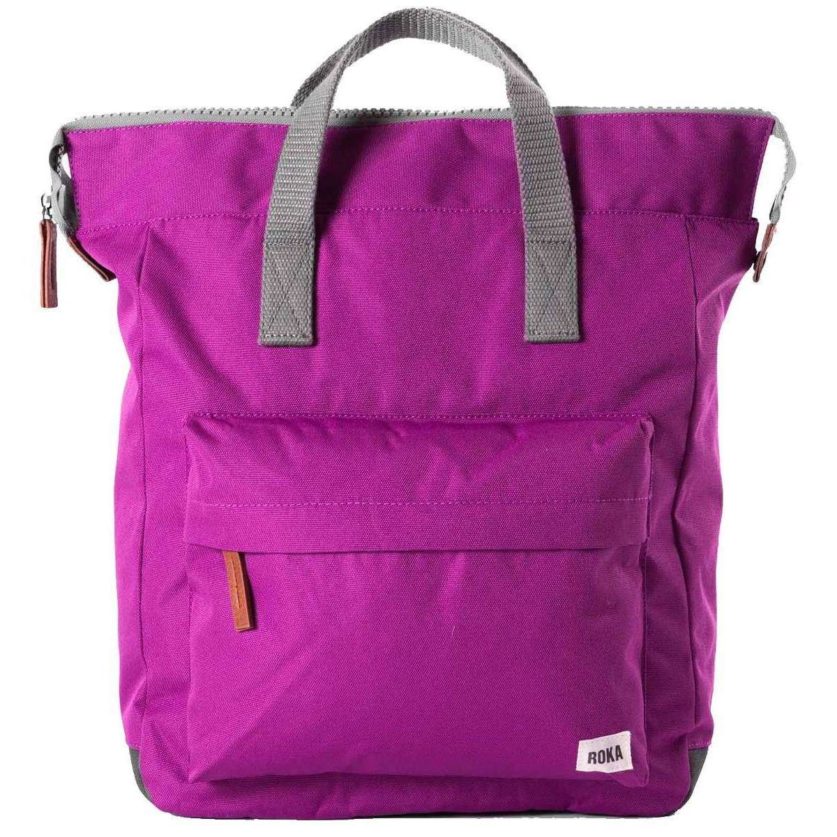 Roka Bantry B Medium Sustainable Canvas Backpack - Violet Purple