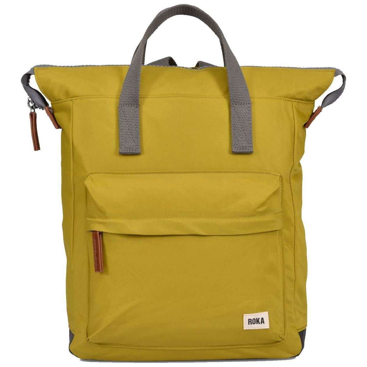 Roka Bantry B Medium Sustainable Nylon Backpack - Pea Green