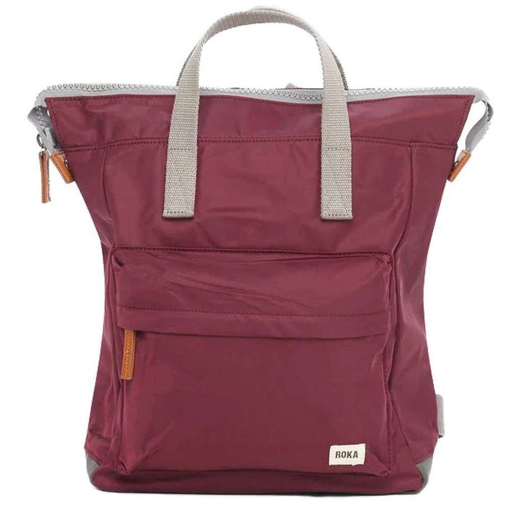 Roka Bantry B Medium Sustainable Nylon Backpack - Plum Purple