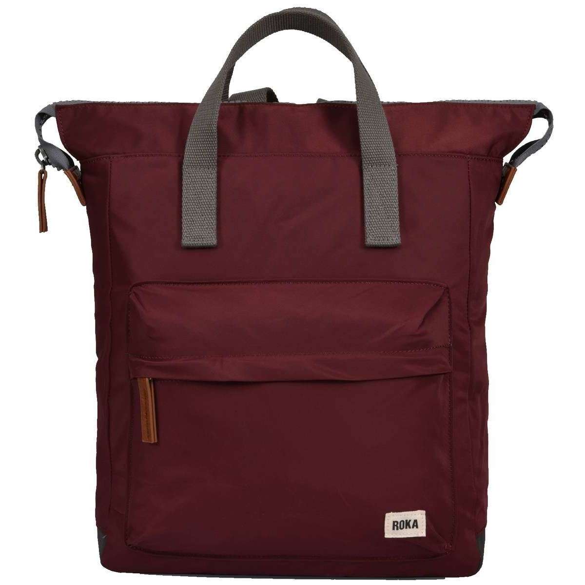 Roka Bantry B Medium Sustainable Nylon Backpack - Port Red