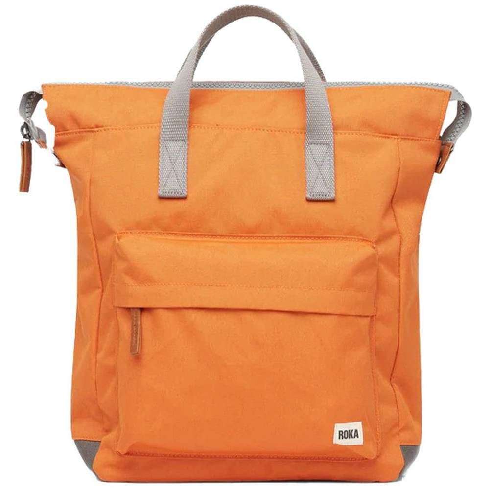 Roka Bantry B Small Sustainable Canvas Backpack - Atomic Orange